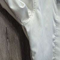 LS Show Shirt, Snap Collar *gc, snags, puckered, older, threads, runs, bubbled collar
