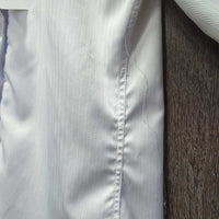 LS Show Shirt, Snap Collar *gc, snags, puckered, older, threads, runs, bubbled collar
