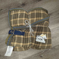 Hvy Cotton Stable Sheet *gc, clean, shavings, bent grommet, snags, rubs, clumps, older, threads, NO legs
