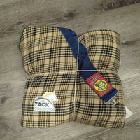Hvy Cotton Stable Sheet *gc, clean, shavings, bent grommet, snags, rubs, clumps, older, threads, NO legs
