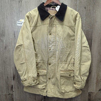 Canvas Jacket, Corduroy Collar, Snaps, Zip "Millarville Musical Ride" *vgc, clean, mnr faded
