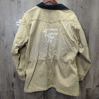 Canvas Jacket, Corduroy Collar, Snaps, Zip "Millarville Musical Ride" *vgc, clean, mnr faded
