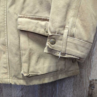Canvas Jacket, Corduroy Collar, Snaps, Zip "Millarville Musical Ride" *vgc, clean, mnr faded, stiff zip
