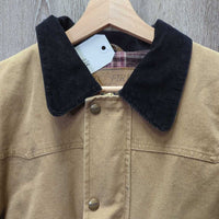 Canvas Jacket, Corduroy Collar, Snaps, Zip "Millarville Musical Ride" *vgc, clean, mnr faded, stiff zip
