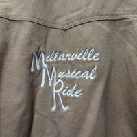 Canvas Jacket, Corduroy Collar, Snaps, Zip "Millarville Musical Ride" *vgc, clean, mnr faded, stiff zip
