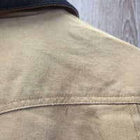 Canvas Jacket, Corduroy Collar, Snaps, Zip "Millarville Musical Ride" *vgc, clean, mnr faded, stiff zip

