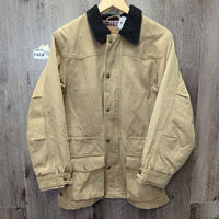Canvas Jacket, Corduroy Collar, Snaps, Zip "Millarville Musical Ride" *vgc, clean, mnr faded
