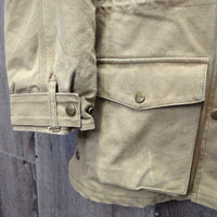 Canvas Jacket, Corduroy Collar, Snaps, Zip "Millarville Musical Ride" *vgc, clean, mnr faded
