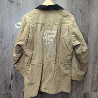 Canvas Jacket, Corduroy Collar, Snaps, Zip "Millarville Musical Ride" *vgc, clean, mnr faded
