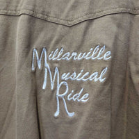 Canvas Jacket, Corduroy Collar, Snaps, Zip "Millarville Musical Ride" *vgc, clean, mnr faded

