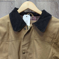 Canvas Jacket, Corduroy Collar, Snaps, Zip "Millarville Musical Ride" *vgc, clean, mnr faded
