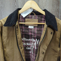Canvas Jacket, Corduroy Collar, Snaps, Zip "Millarville Musical Ride" *vgc, clean, mnr faded
