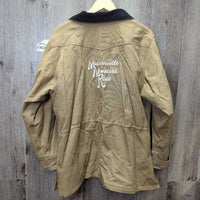 Canvas Jacket, Corduroy Collar, Snaps, Zip "Millarville Musical Ride" *vgc, clean, mnr faded
