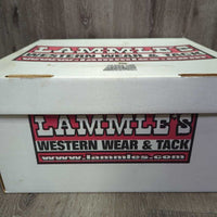 3X Wool Felt Western Hat, Leather Hat Band, Box *vgc, older, inner brim stain, clean, mnr hairy, flat brim
