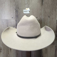 3X Wool Felt Western Hat, Leather Hat Band, Box *vgc, older, v.mnr inner brim stain, clean, mnr marks?
