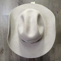 3X Wool Felt Western Hat, Leather Hat Band, Box *vgc, older, v.mnr inner brim stain, clean, mnr marks?
