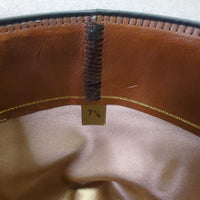 3X Wool Felt Western Hat, Leather Hat Band, Box *vgc, older, v.mnr inner brim stain, clean, mnr marks?
