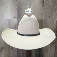 3X Wool Felt Western Hat, Leather Hat Band, Box *vgc, older, clean, mnr bent brim & loose lining
