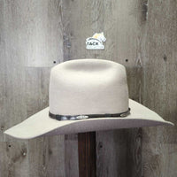 3X Wool Felt Western Hat, Leather Hat Band, Box *vgc, older, clean, mnr bent brim & loose lining
