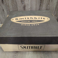 3X Wool Felt Western Hat, Leather Hat Band, Box *vgc, older, clean, mnr bent brim & loose lining
