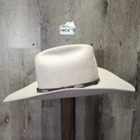 3X Wool Felt Western Hat, Leather Hat Band, Box *vgc, older, mnr inner brim stain, clean, mnr hairy
