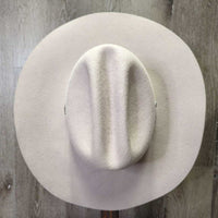3X Wool Felt Western Hat, Leather Hat Band, Box *vgc, older, mnr inner brim stain, clean, mnr hairy
