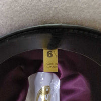 3X Wool Felt Western Hat, Leather Hat Band, Box *vgc, older, mnr inner brim stain, clean, mnr hairy
