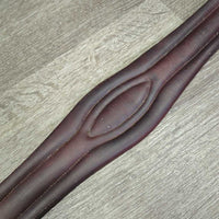 Leather Girth, 2x Els *vgc/gc, clean, mnr stretched elastic, rubs, stains & hairy seams
