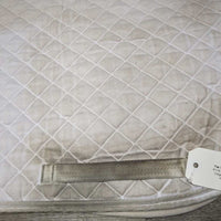 Jumper Saddle Pad "2022 CET" *gc, v.stained, dingy, rubs, pills, puckers, older
