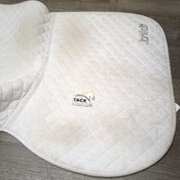 Jumper Saddle Pad "2022 CET" *gc, v.stained, dingy, rubs, pills, puckers, older
