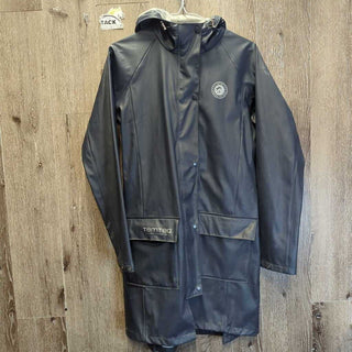Long Rain Jacket *vgc, mnr residue, stains & scratches, Finicky Zip @ Bottom