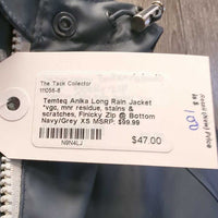 Long Rain Jacket *vgc, mnr residue, stains & scratches, Finicky Zip @ Bottom
