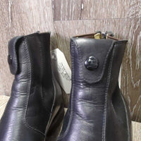 Paddock Boots, Back Zipper, Bag, Box *xc, clean, v.mnr rubs, residue, marks & creases
