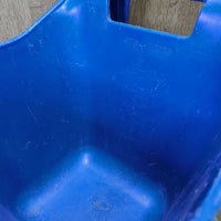 Plastic Hook Over Fence Feed Bucket, hooks *vgc/gc, clean, scuffs, scratches, peeled label
