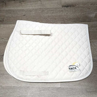 Quilt Jumper Pad, tabs, piping *gc, clean, dingy, puckers, stains, rubs, pilly
