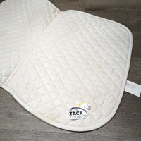 Quilt Jumper Pad, tabs, piping *gc, clean, dingy, puckers, stains, rubs, pilly
