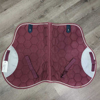 Quilt Jumper Pad, Piping *gc, v.faded, rubs, frayed, rubbed & pilly edges
