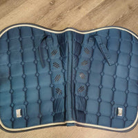 Quilt Jumper Pad, 2 piping *vgc/gc, clean, rubs, stains, mnr hair
