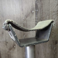 1 Hoof Stand Cradle, Nylon Strap Top, additional rubber top guard *vgc/gc, clean, scuffs, rubs, stains, edge fray & chipped, fadied
