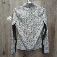 LS Sun Shirt, 1/4 Zip up, mesh sleeves *xc
