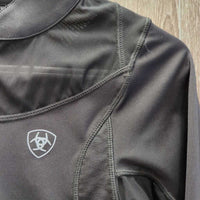 LS Sun Shirt, 1/4 Zip Up, Mesh Sleeves *xc, mnr threads, seam puckers
