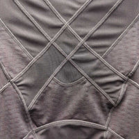 LS Sun Shirt, 1/4 Zip Up, Mesh Sleeves *xc, mnr threads, seam puckers

