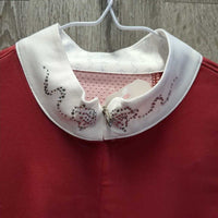 LS 1/4 Zip Show Shirt, bling *like new
