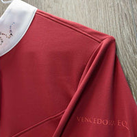 LS 1/4 Zip Show Shirt, bling *like new
