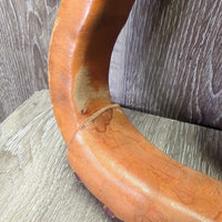 Narrow Leather Western Bell Stirrups *vgc, mnr scuffs, dirt, stains & rubs
