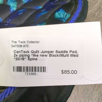 Quilt Jumper Saddle Pad, 2x piping *like new
