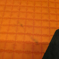 SET: Quilt Dressage Saddle Pad, piping AND 4 Closed Boots, Velcro *vgc, clean & mnr residue, mnr stains, dirt, sand & hair
