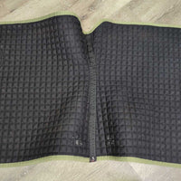 Set of 7: Microsuede Dressage Saddle Pad; Crochet Bonnet; 4 Polos & bag *vgc/xc, clean, mnr hair & rubs
