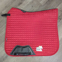 Set of 6: Microsuede Dressage Saddle Pad, 4 Polos & bag *vgc/xc, clean, mnr hair & rubs
