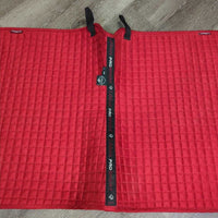 Set of 6: Microsuede Dressage Saddle Pad, 4 Polos & bag *vgc/xc, clean, mnr hair & rubs
